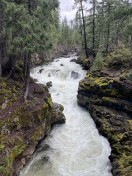 View up river from bridge